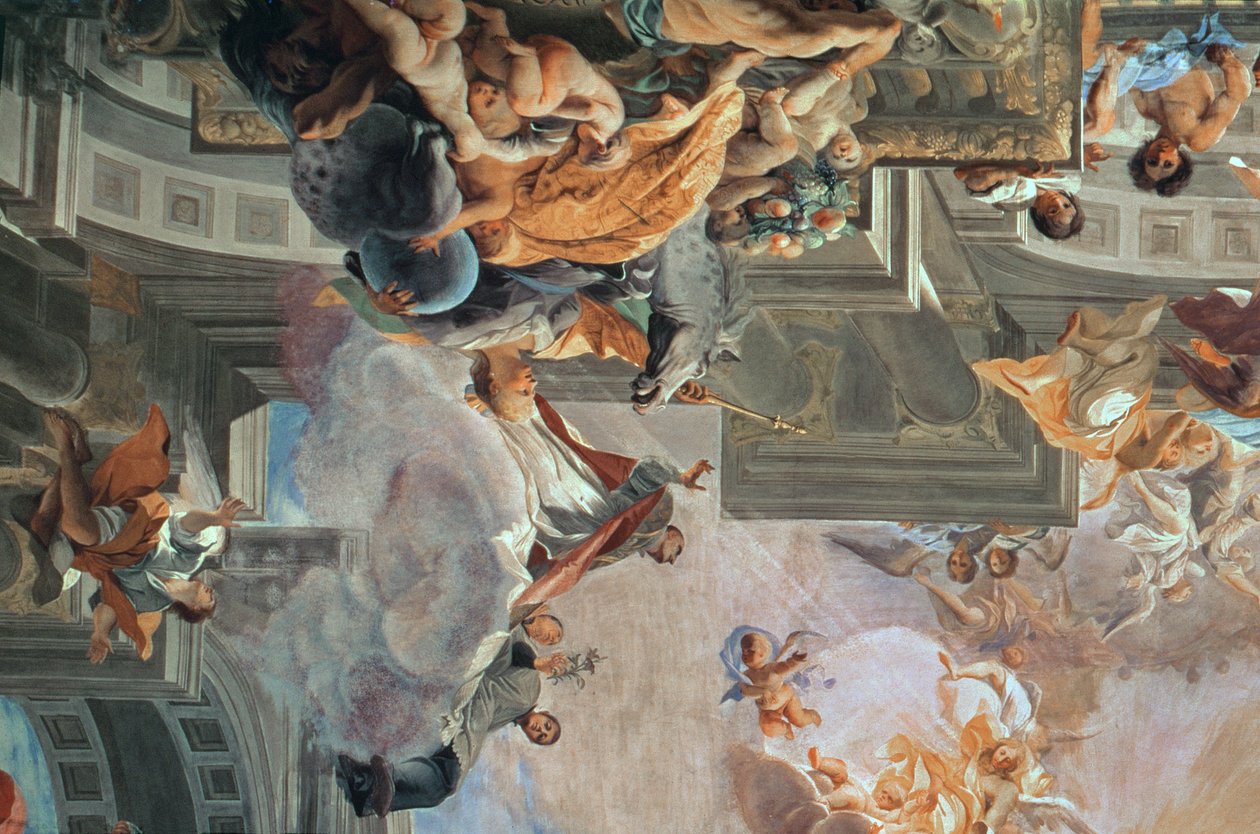 Szent Ignác belépése a paradicsomba, 1707 körül (101901 részlete) alkotó: Andrea Pozzo