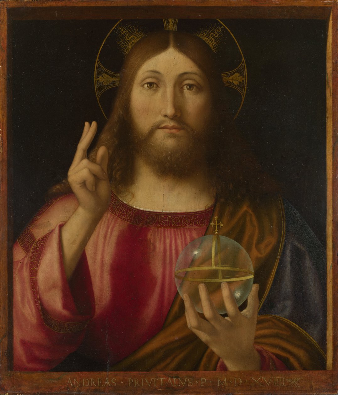 Salvator Mundi vagy a Világ Megváltója alkotó: Andrea Previtali