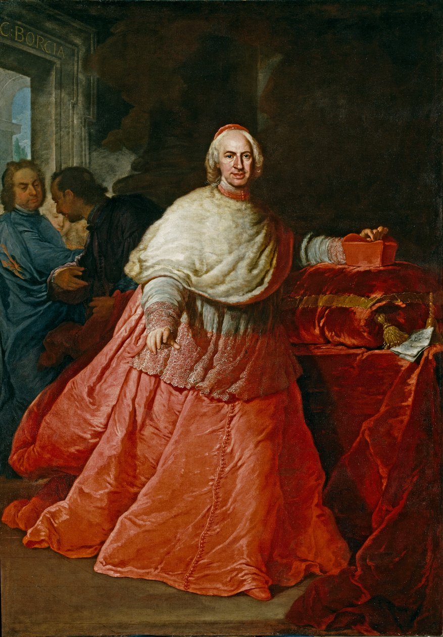 Carlos de Borja y Centellas bíboros portréja 1663-1733, 1721 után. alkotó: Andrea Procaccini