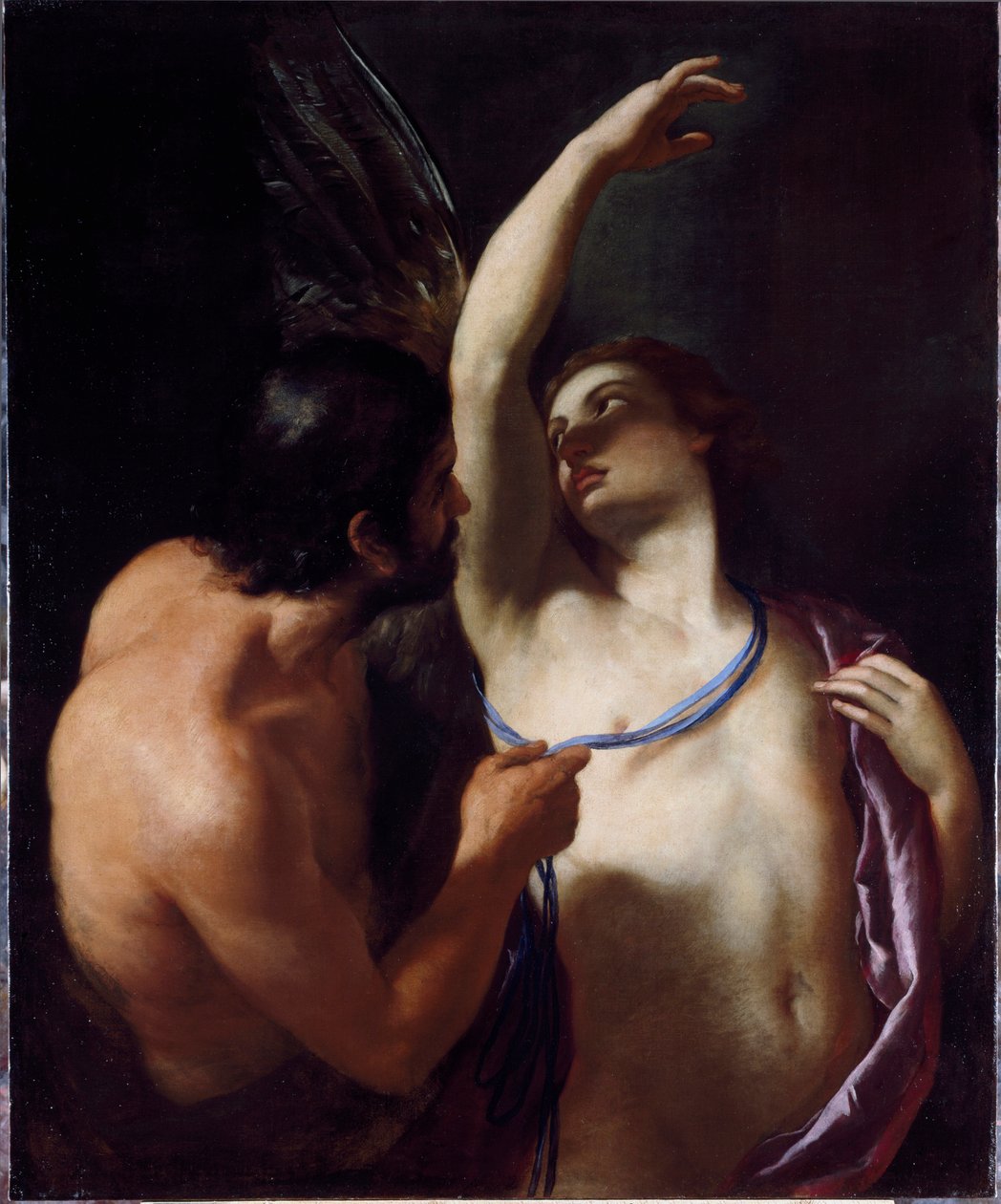 Icarus és Dedale (Icarus és Daedalus) Andrea Sacchi (1599-1661) festménye a 17. század eleje Genes, Musei di Strada Nuova (ex Palazzo Rosso) alkotó: Andrea Sacchi