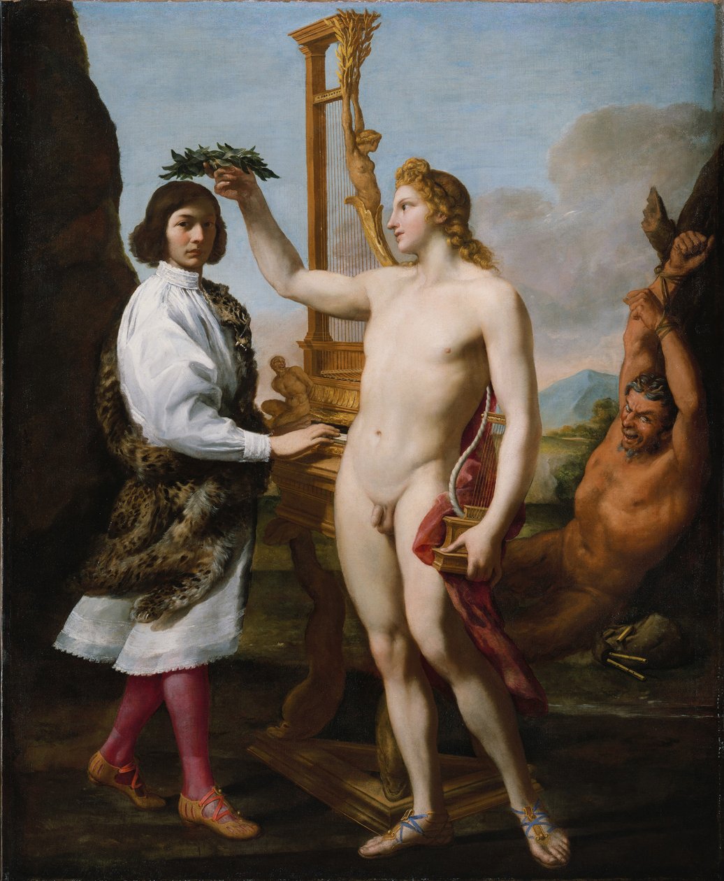Marcantonio Pasqualinit Apollo koronázta meg alkotó: Andrea Sacchi