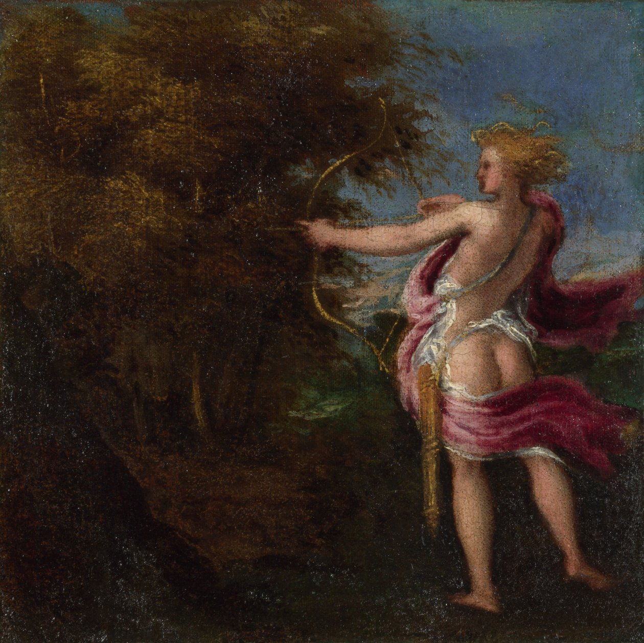 Arcas Vadászat, c. 1550 alkotó: Andrea Schiavone