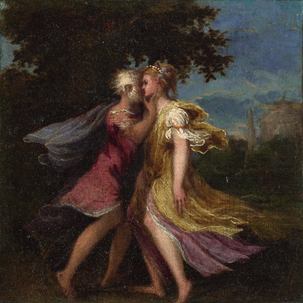 A Jupiter elcsábítja Callistót, c. 1550 alkotó: Andrea Schiavone