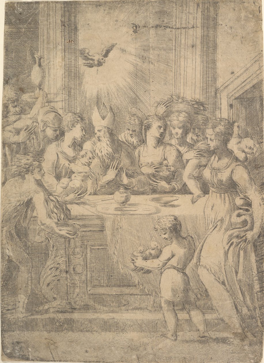 Krisztus bemutatása a templomban, kb. 1543-46. alkotó: Andrea Schiavone