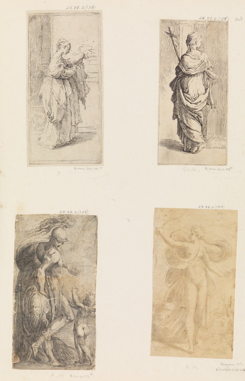 Két nő, Mars és Ámor, Diana, kb. 1536-38. alkotó: Andrea Schiavone