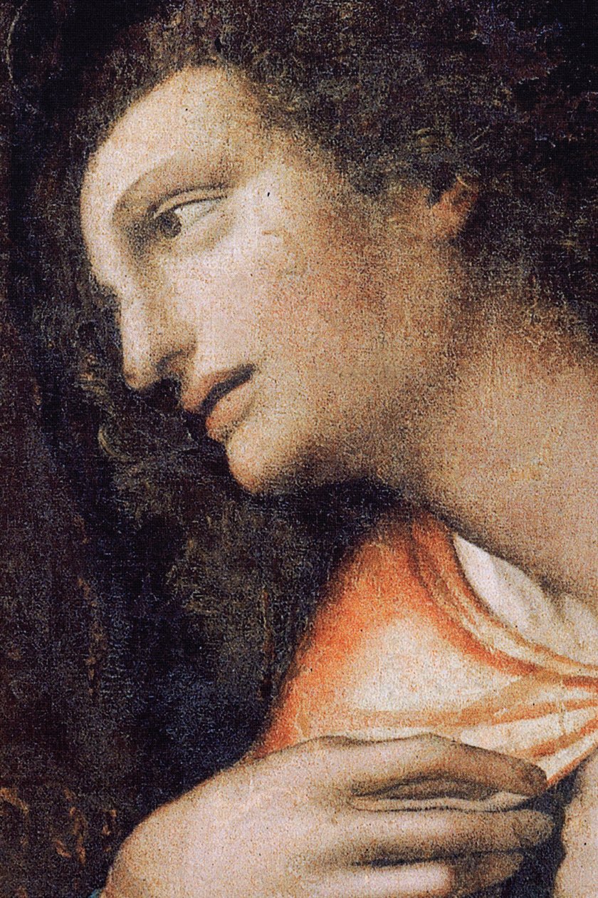 Apátság (Tongerlo Abbey). Festmény. Utolsó vacsora. 1506-1507. Részlet (festmény) alkotó: Andrea Solario