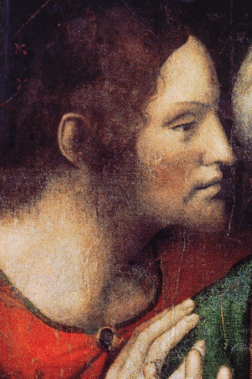Apátság (Tongerlo Abbey). Festmény. Utolsó vacsora. 1506-1507. Részlet (festmény) alkotó: Andrea Solario