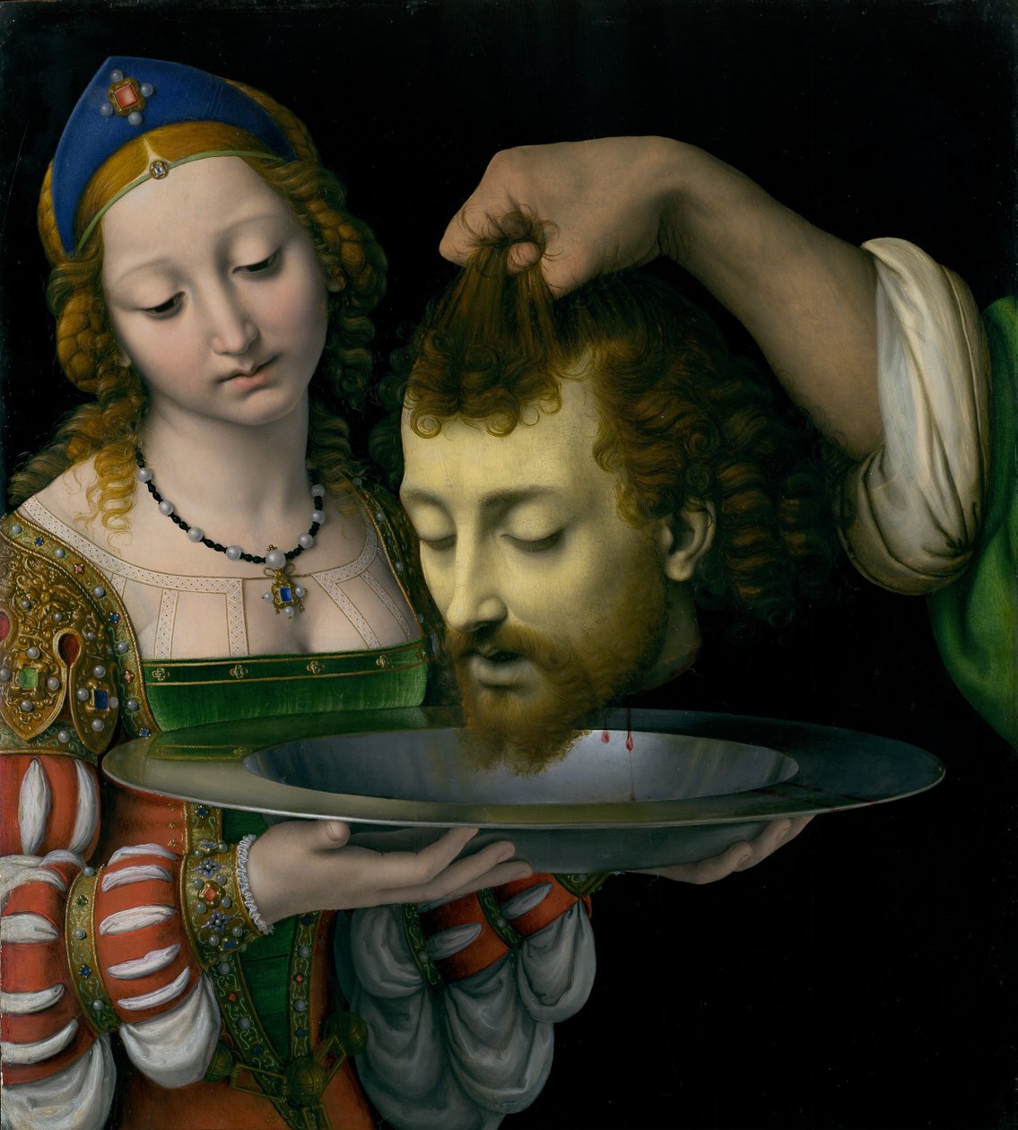 Salome Keresztelő Szent János fejével, kb. 1507-9. alkotó: Andrea Solario
