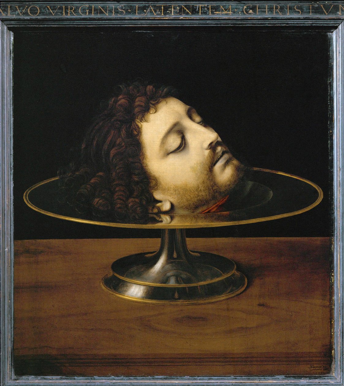 Tete de saint Jean-Baptiste - Keresztelő Szent János feje ... alkotó: Andrea Solario