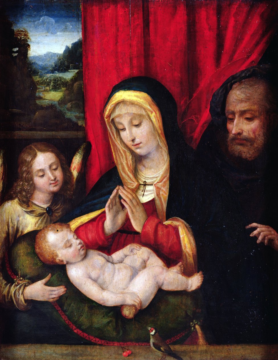 A Szent Család (olaj, fa) alkotó: Andrea Solario