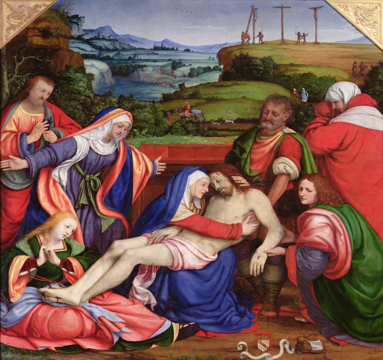 Krisztus siralma, 1504-2007 körül (olaj, tábla) alkotó: Andrea Solario