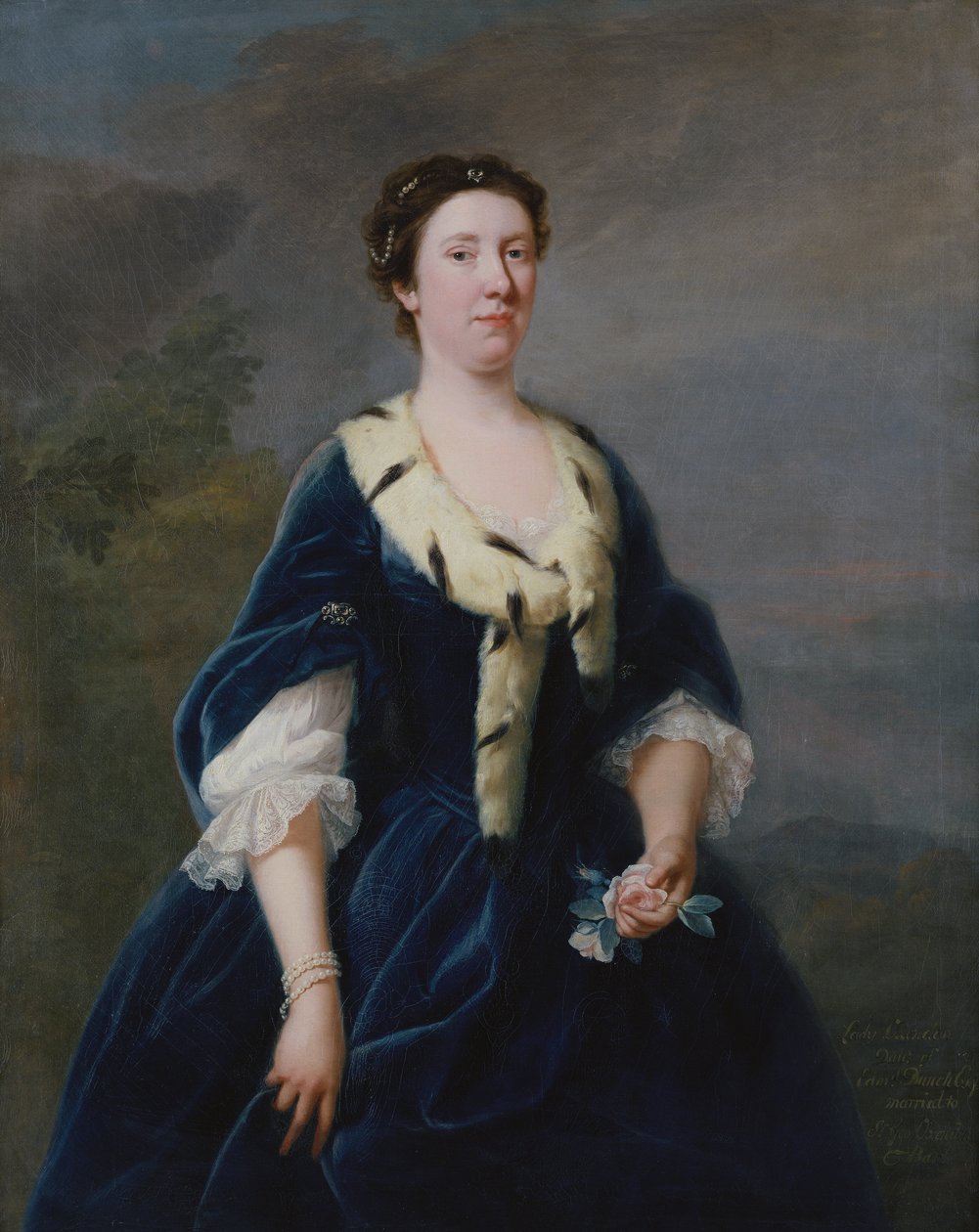 Lady Oxenden portréja (olaj, vászon) alkotó: Andrea Soldi