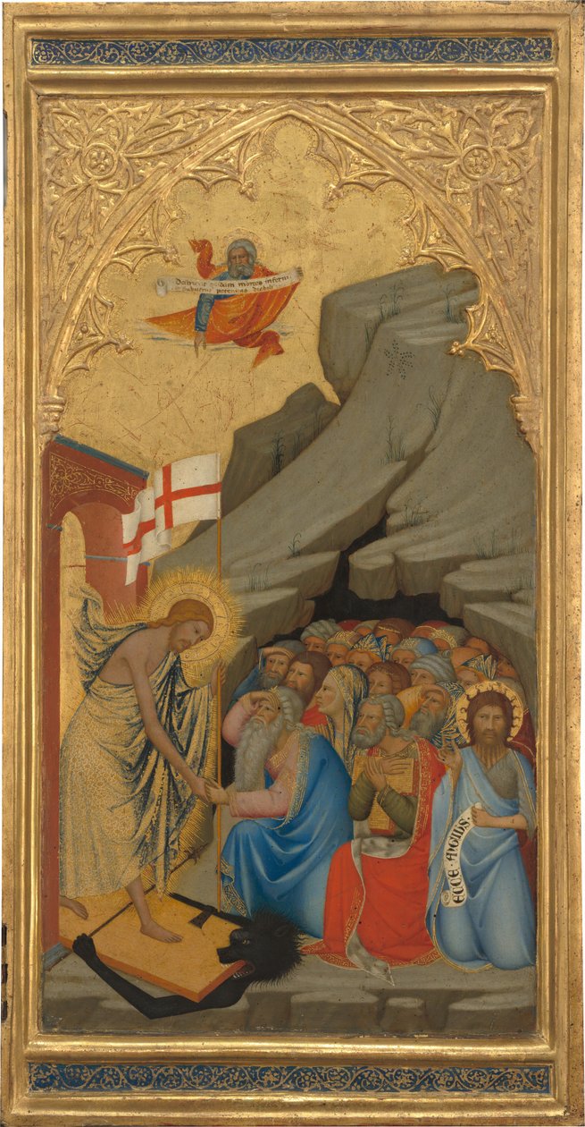 Jelenetek Krisztus szenvedéséből: Az alászállás Limbóba [jobb oldali panel], 1380-as évek. alkotó: Andrea Vanni