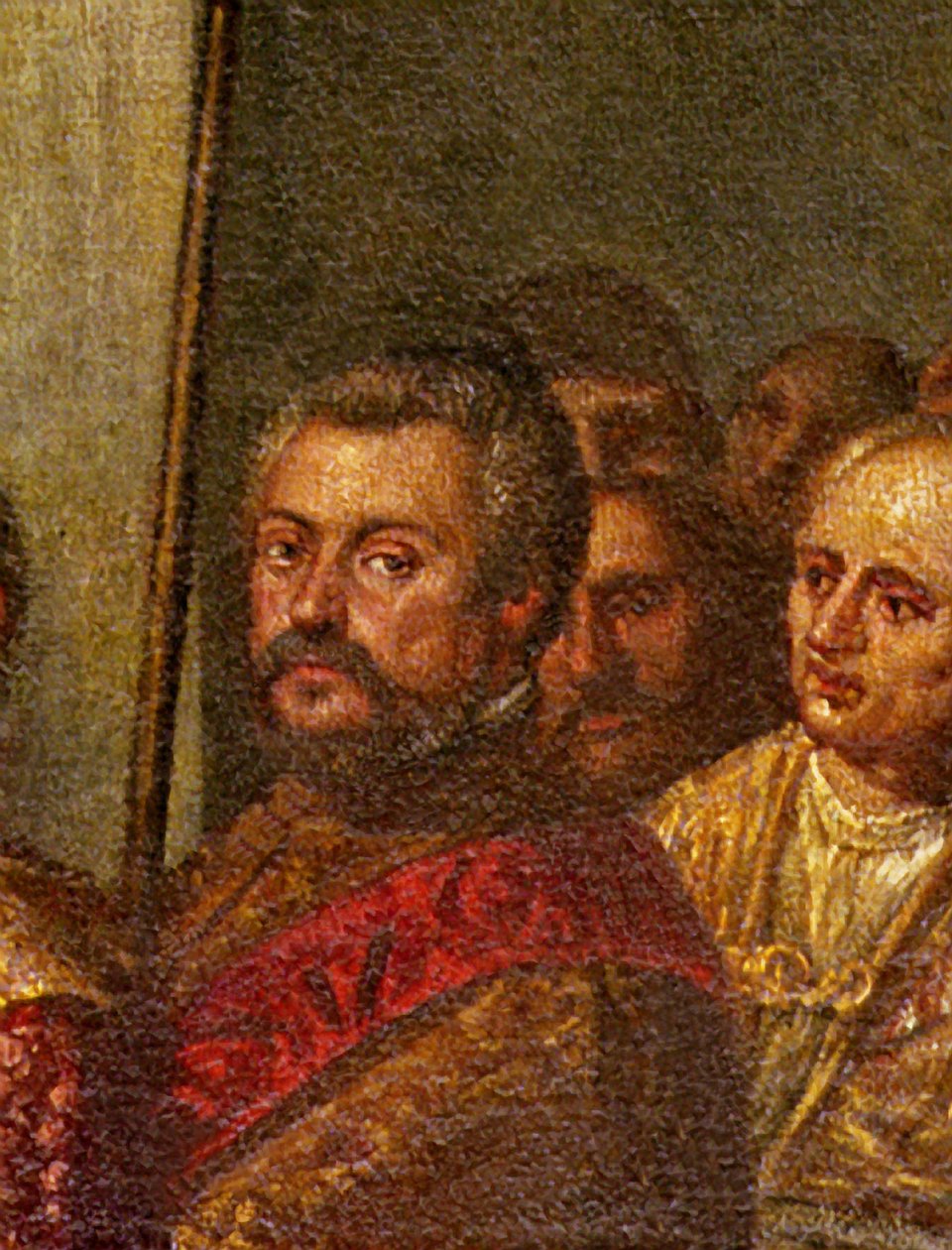 Egy velencei szenátor, III. Henrik francia király részlete, aki 1574-ben Velencébe látogatott, a Négy ajtó terméből (71525. részlet) alkotó: Andrea Vicentino