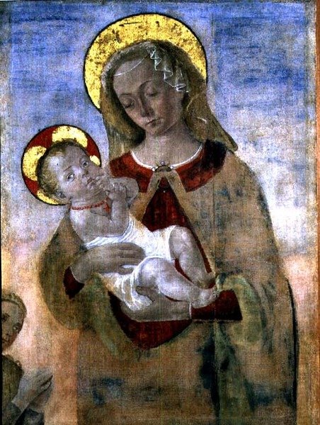 Madonna és gyermeke alkotó: Andrea del (school of) Verrocchio
