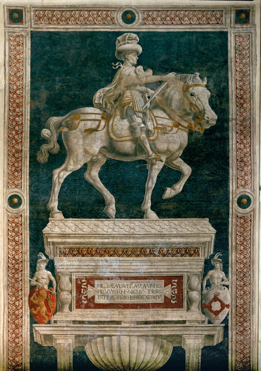 Condottiere Niccolo da Tolentino ... (friss) alkotó: Andrea del Castagno