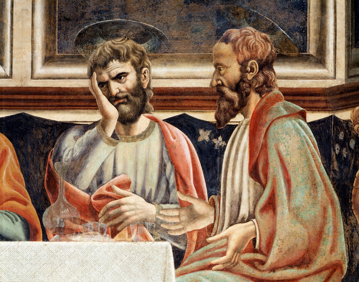 Utolsó vacsora, Jakab részlete, Alfeusz és Simon fia (Freskó alkotó: Andrea del Castagno