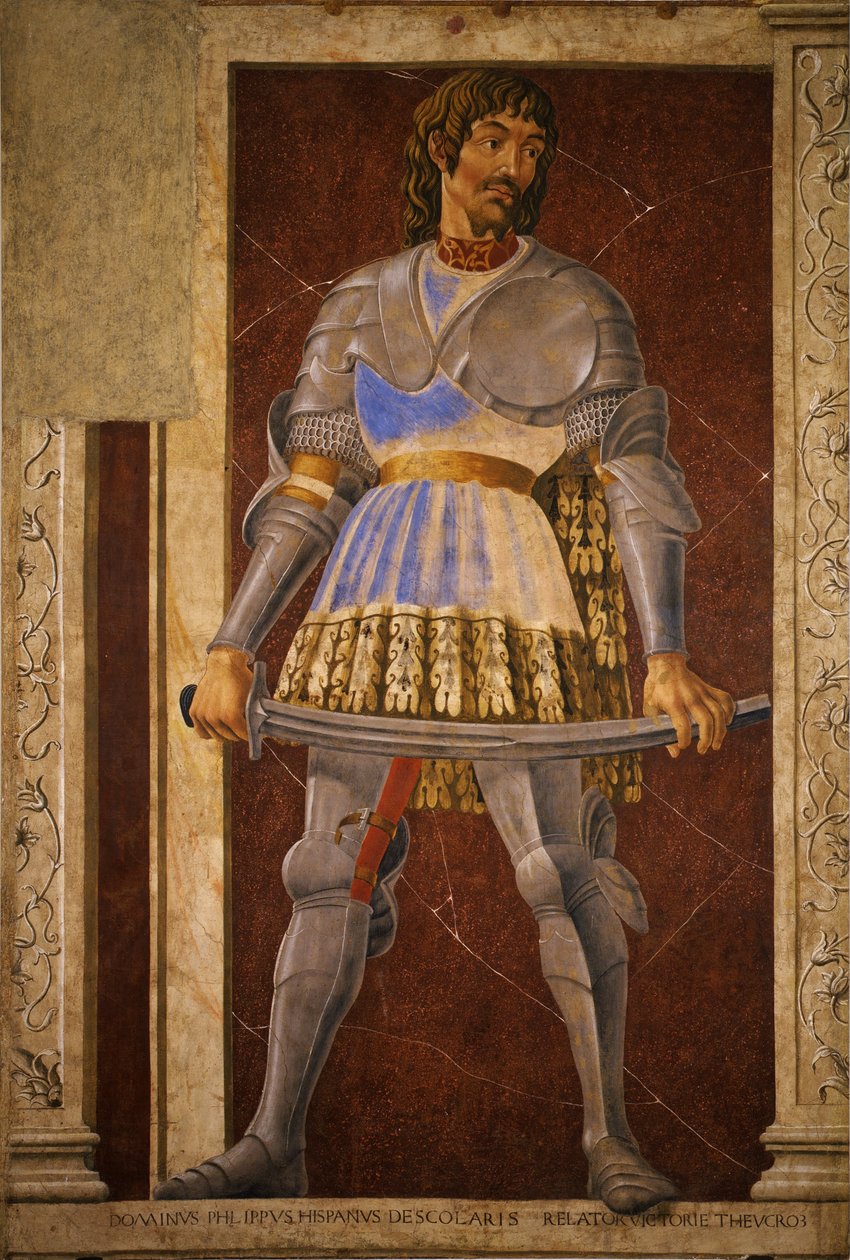 Pippo Spano, Niccolò Acciaiuoli, Francesco Petrarca alkotó: Andrea del Castagno