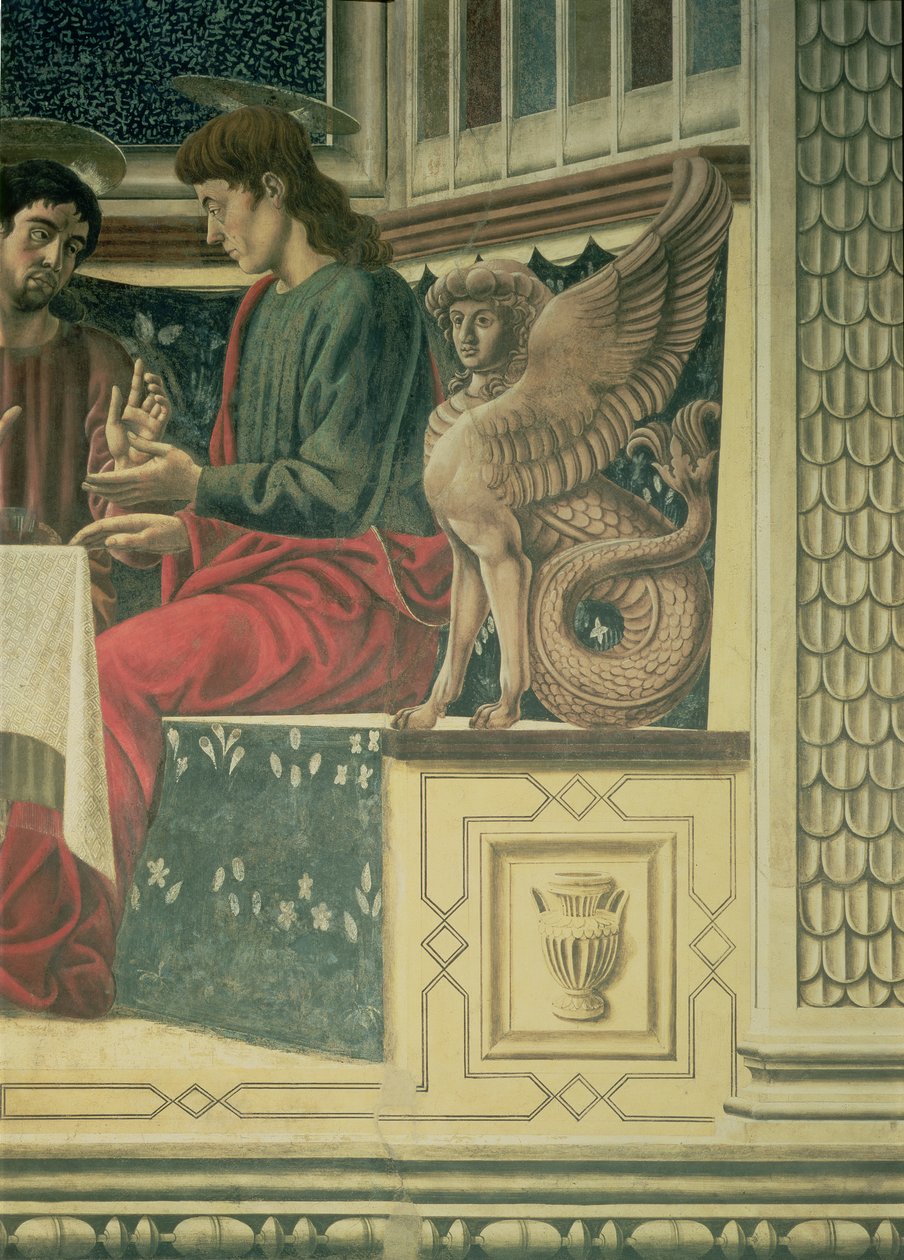 Az utolsó vacsora, Kisebb Szent Jakab részlete, 85172 1447 freskórészlet alkotó: Andrea del Castagno