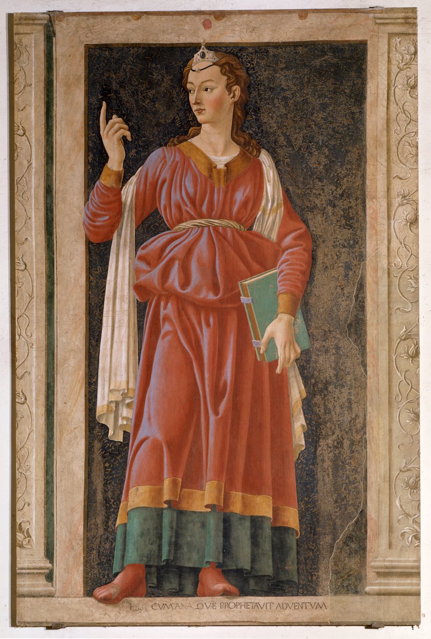 Cumae szibilla (freskó alkotó: Andrea del Castagno