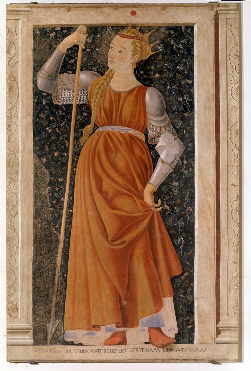 Tomyris, a Massagetae királynéja (Freskó alkotó: Andrea del Castagno