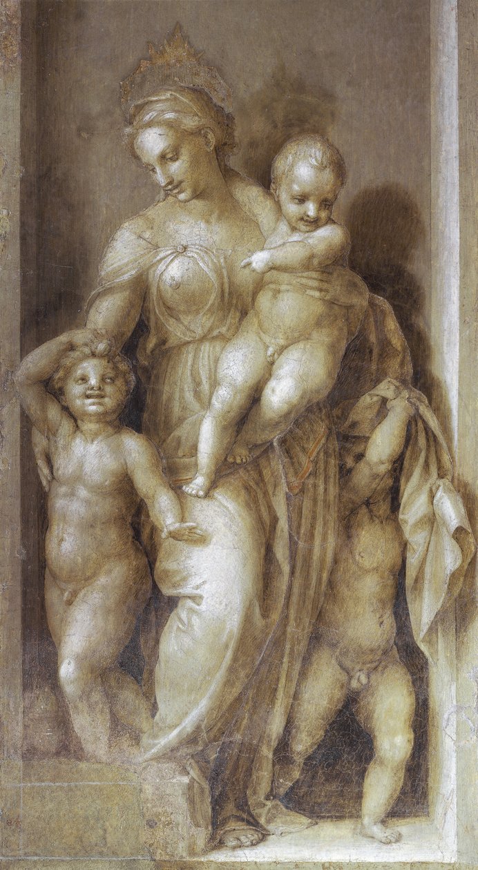 Jótékonyság - Fresco alkotó: Andrea del Sarto