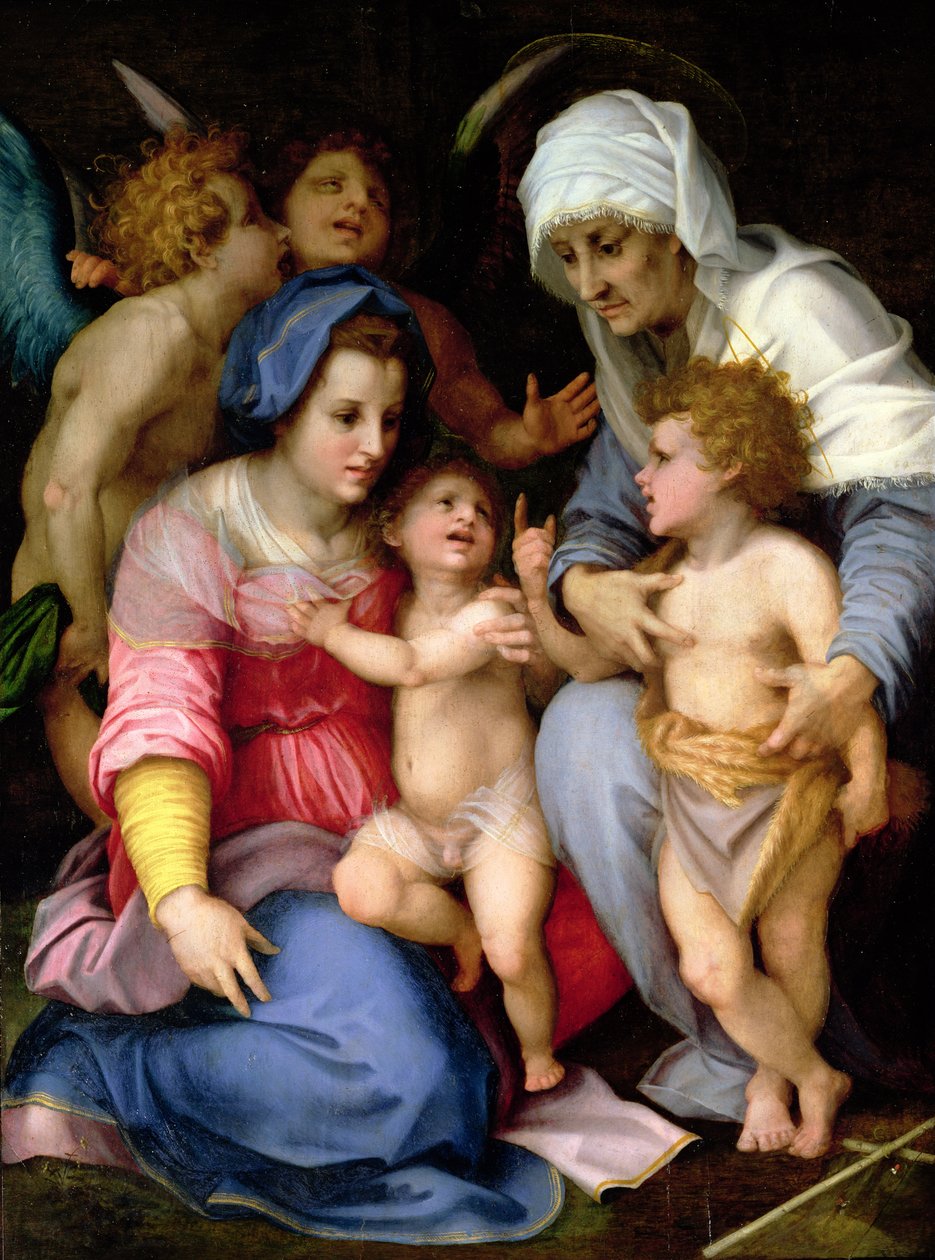 Szent Család angyalokkal, 1515-16 alkotó: Andrea del Sarto