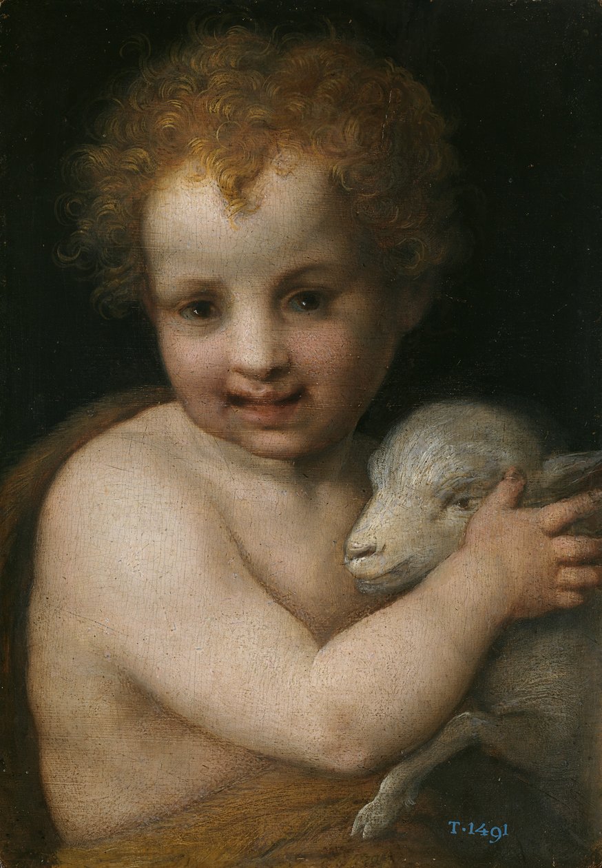 Keresztelő János gyermekként alkotó: Andrea del Sarto