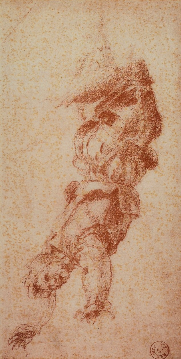 Gonosz alakok; Andrea del Sarto rajza. Rajzok és nyomatok kabinetje, Uffizi Galéria, Firenze alkotó: Andrea del Sarto