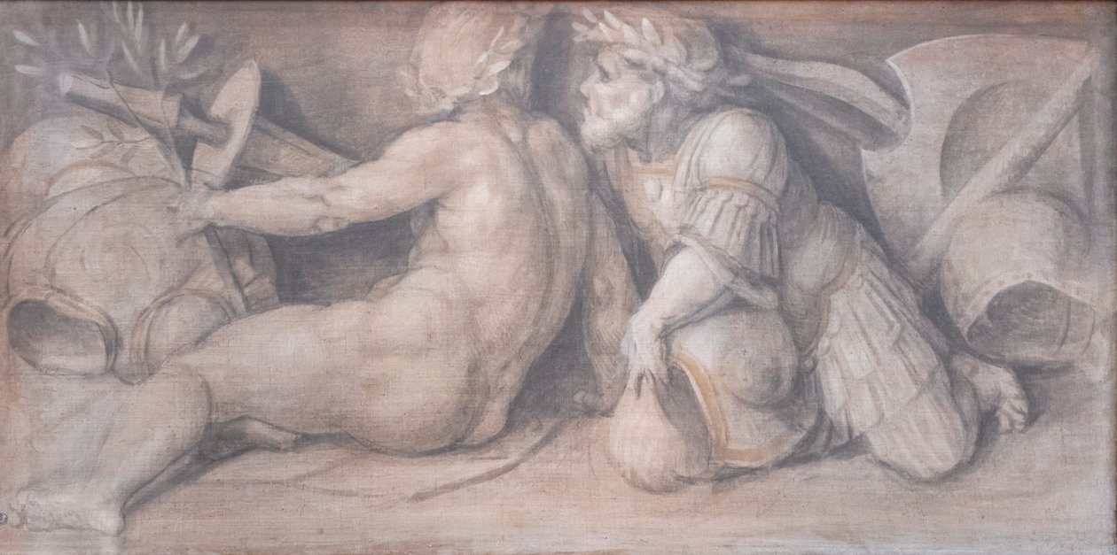 Jelenet klasszikus stílusú figurákkal alkotó: Andrea del Sarto