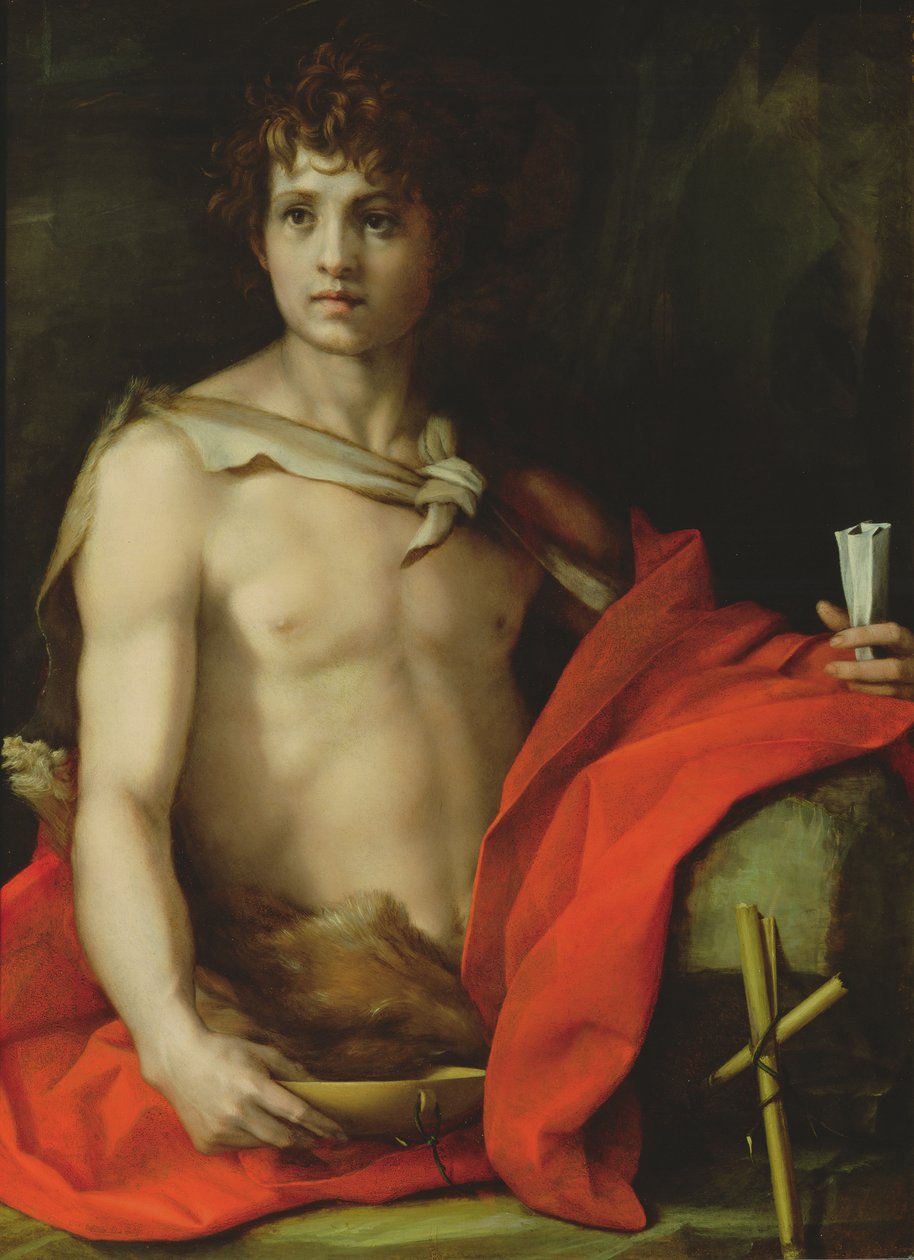 Keresztelő Szent János, 1522 (tempera a fedélzeten) alkotó: Andrea del Sarto