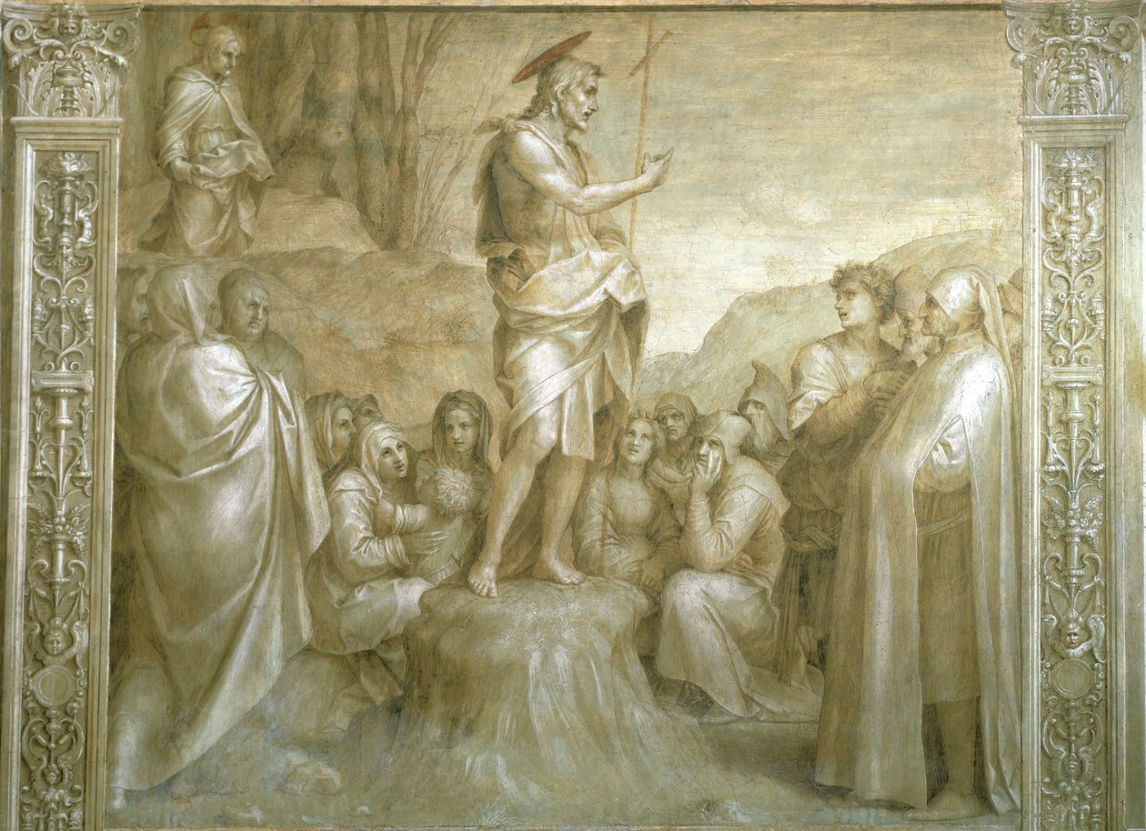 Andrea del Sarto (1486-1530) Szent János történetei, freskó, részlet, Scalzo kolostor, Firenze alkotó: Andrea del Sarto