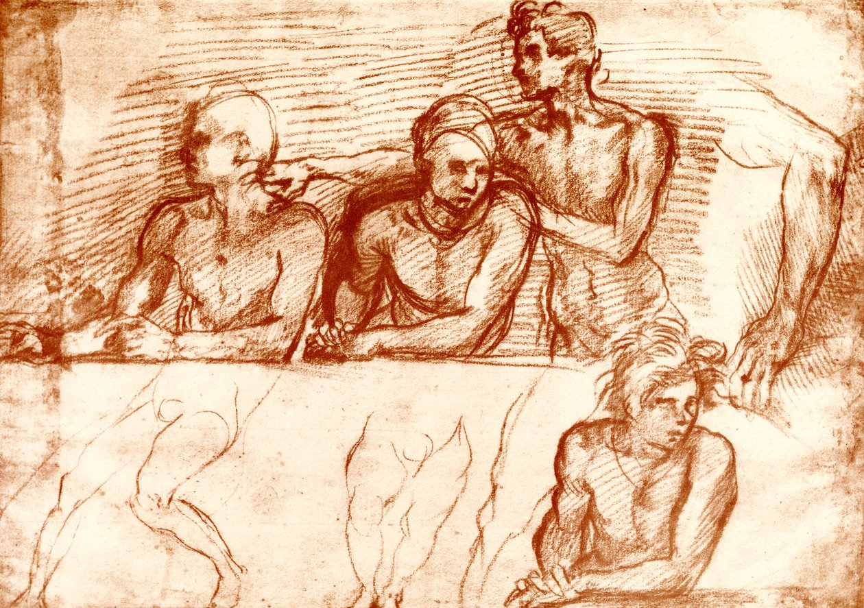 Tanulmányok az utolsó vacsorához alkotó: Andrea del Sarto