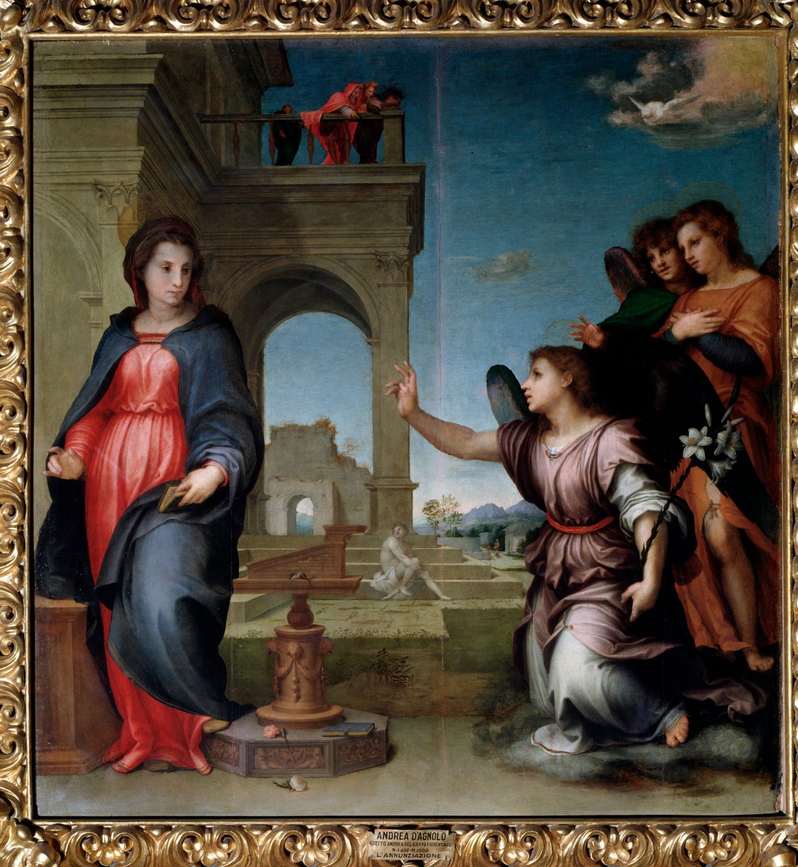 Az Angyali üdvözlet (festmény alkotó: Andrea del Sarto