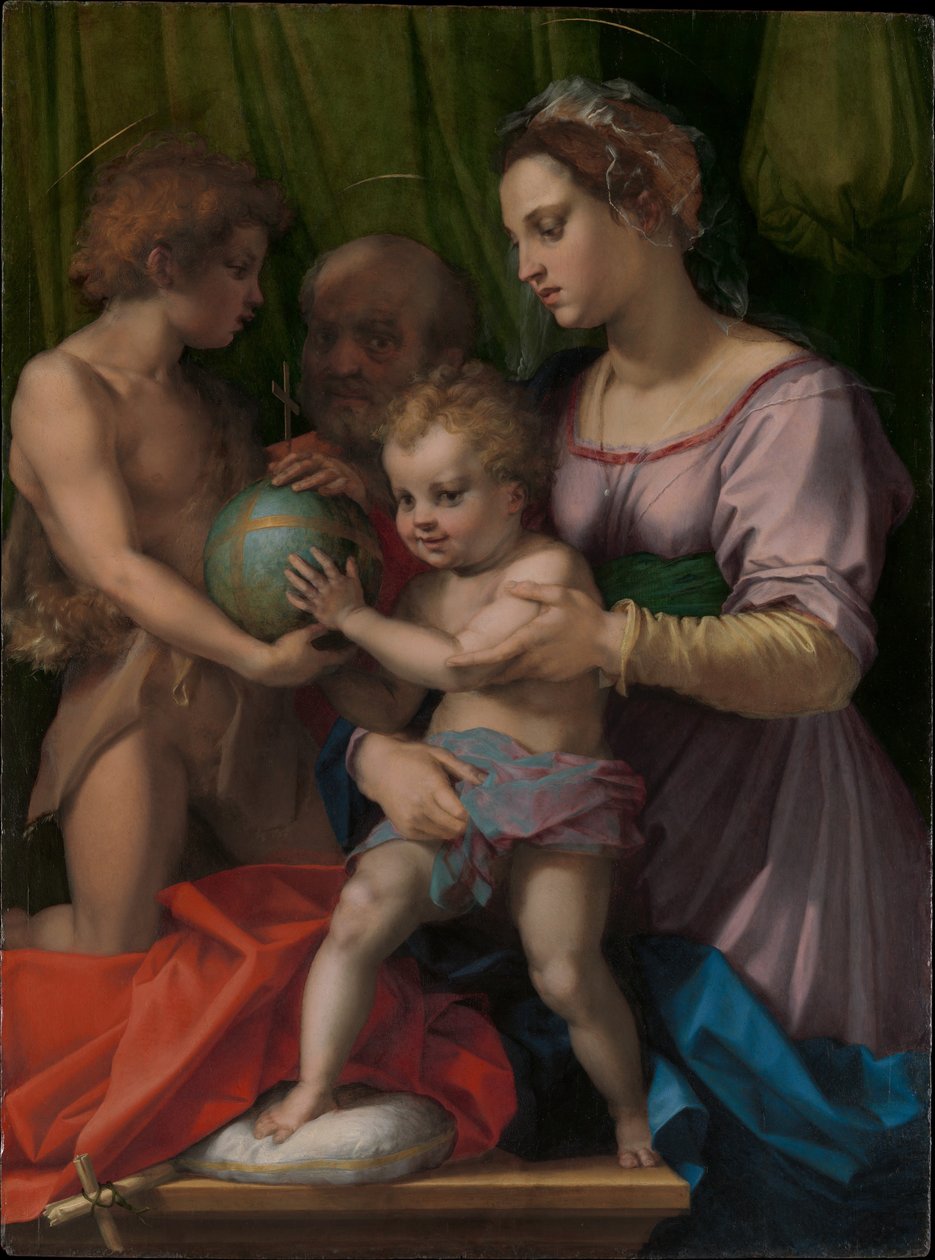 A Szent Család az ifjú Keresztelő Szent Jánossal alkotó: Andrea del Sarto