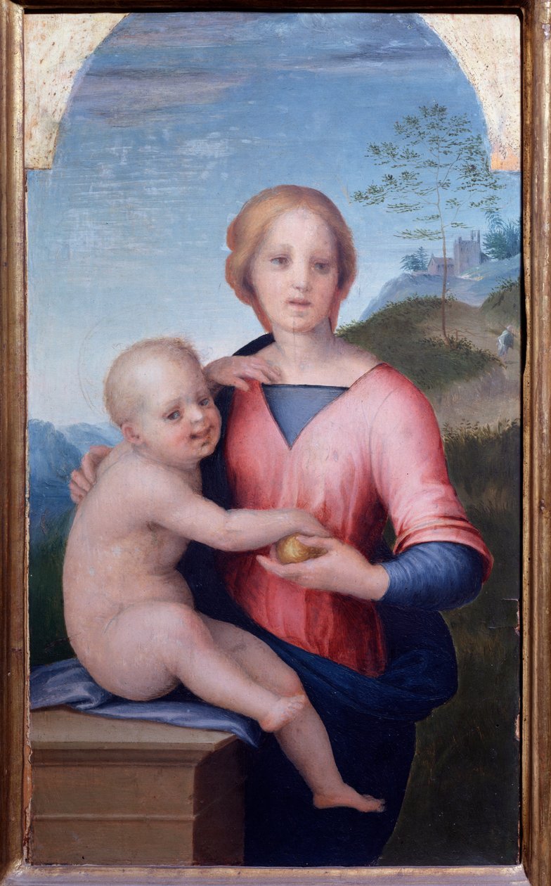 Szűz gyermekkel (Festmény alkotó: Andrea del Sarto