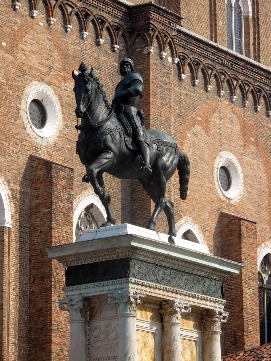 Andrea del Verrocchio Condottiere Colleoni lovas szobra alkotó: Andrea del Verrocchio