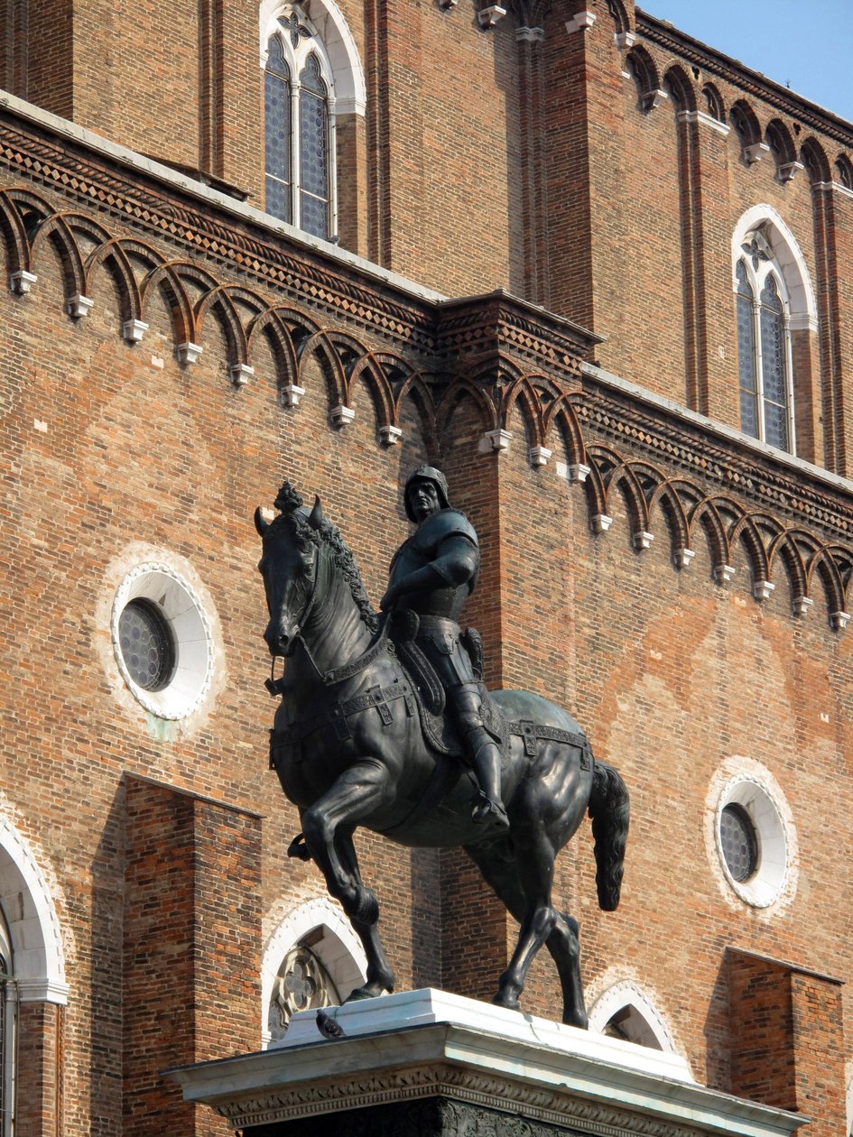 Andrea del Verrocchio Condottiere Colleoni lovas szobra alkotó: Andrea del Verrocchio