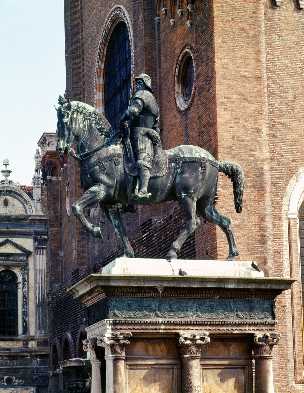Andrea del Verrocchio Condottiere Colleoni lovas szobra alkotó: Andrea del Verrocchio