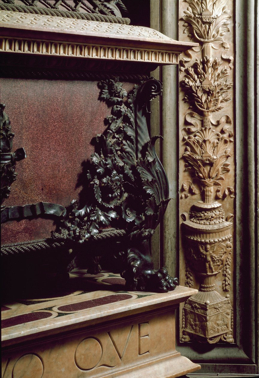 Piero és Giovanni de Medici, az előbbi Cosimo de Medici fia temetési emlékműve. Szobor alkotó: Andrea del Verrocchio