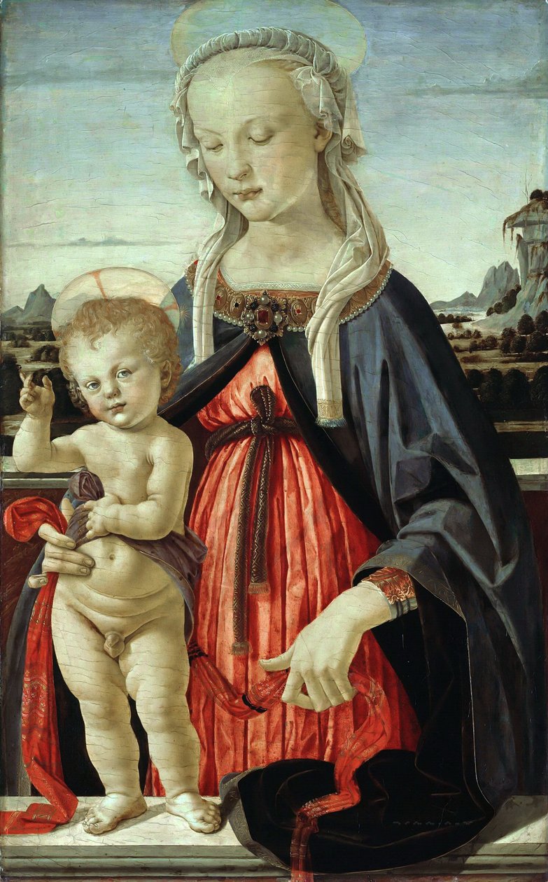 Madonna gyermekével, 1470 körül. alkotó: Andrea del Verrocchio
