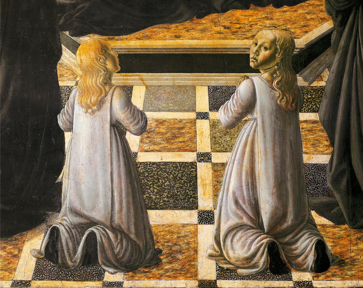 Andrea del Verrocchio (1437-1488) Szent Mónika, részlet, Santo Spirito templom, Firenze alkotó: Andrea del Verrocchio