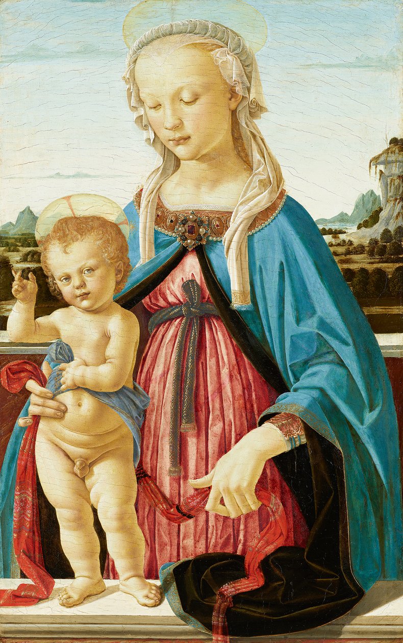 A Szűz Mária a Gyermekkel alkotó: Andrea del Verrocchio