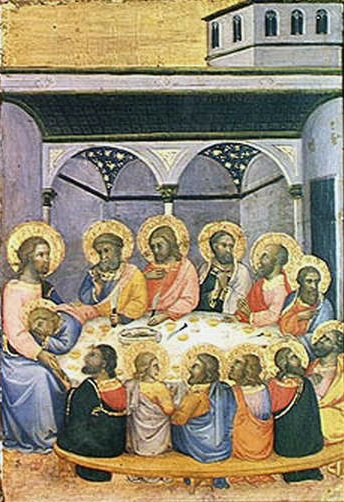 Az utolsó vacsora, 1420 körül (tempera, tábla) alkotó: Andrea di Bartolo