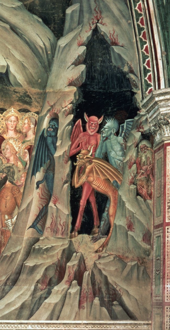 A Limbóba való leereszkedés, a spanyol kápolnából alkotó: Andrea di Bonaiuto (fl.1343 77)