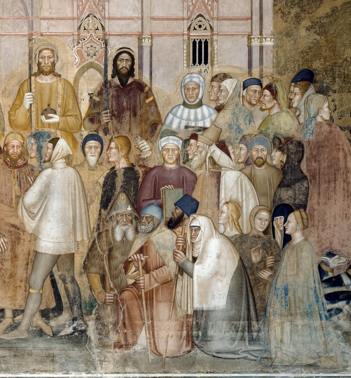 A katolikus egyház diadala (a freskó részlete alkotó: Andrea di Bonaiuto (fl.1343 77)