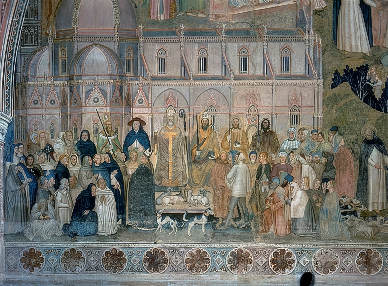 A domonkos szerzetesek diadala. 1367-1369 alkotó: Andrea di Bonaiuto