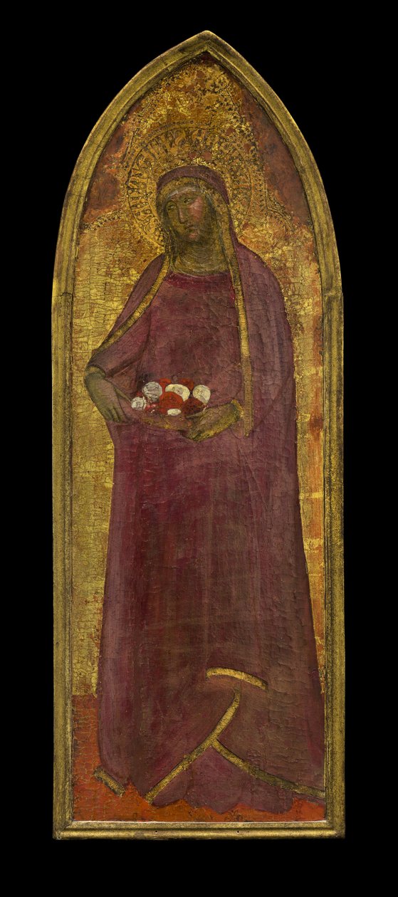 Magyar Szent Erzsébet, 1365 körül (tempera és aranylevél fán) alkotó: Andrea di Bonaiuto fl.1343 77 Andrea di Bonaiuto fl.1343 77