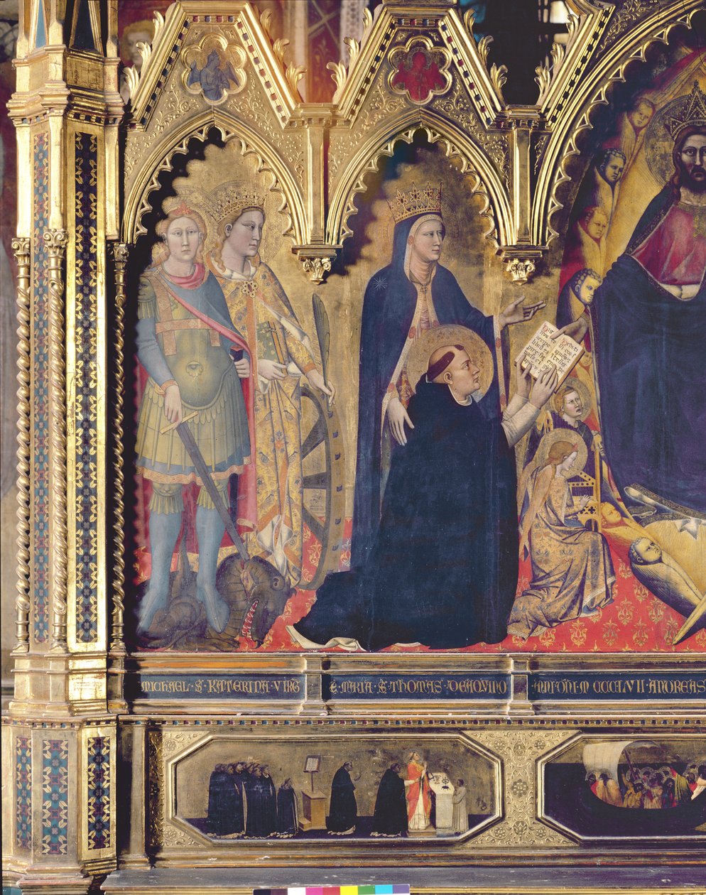 A Strozzi-oltárkép, 1357 táblarészlet a 72246-ból alkotó: Andrea di Cione Orcagna
