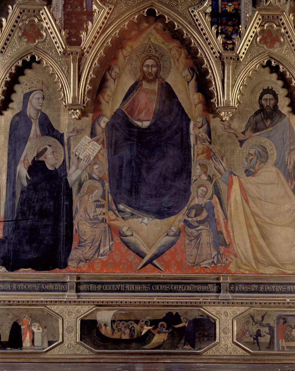 A Strozzi-oltárkép, 1357 táblarészlet a 72246-ból alkotó: Andrea di Cione Orcagna